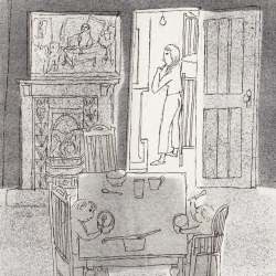 beryl wearing lipstick